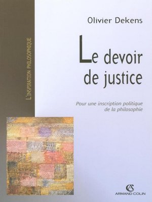 cover image of Le devoir de justice